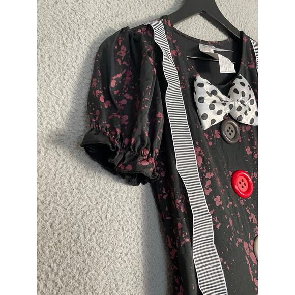 Spirit Halloween Red Black Clown Costume Dress Adult‎ Small Medium 2-8 Tutu - Picture 7 of 11